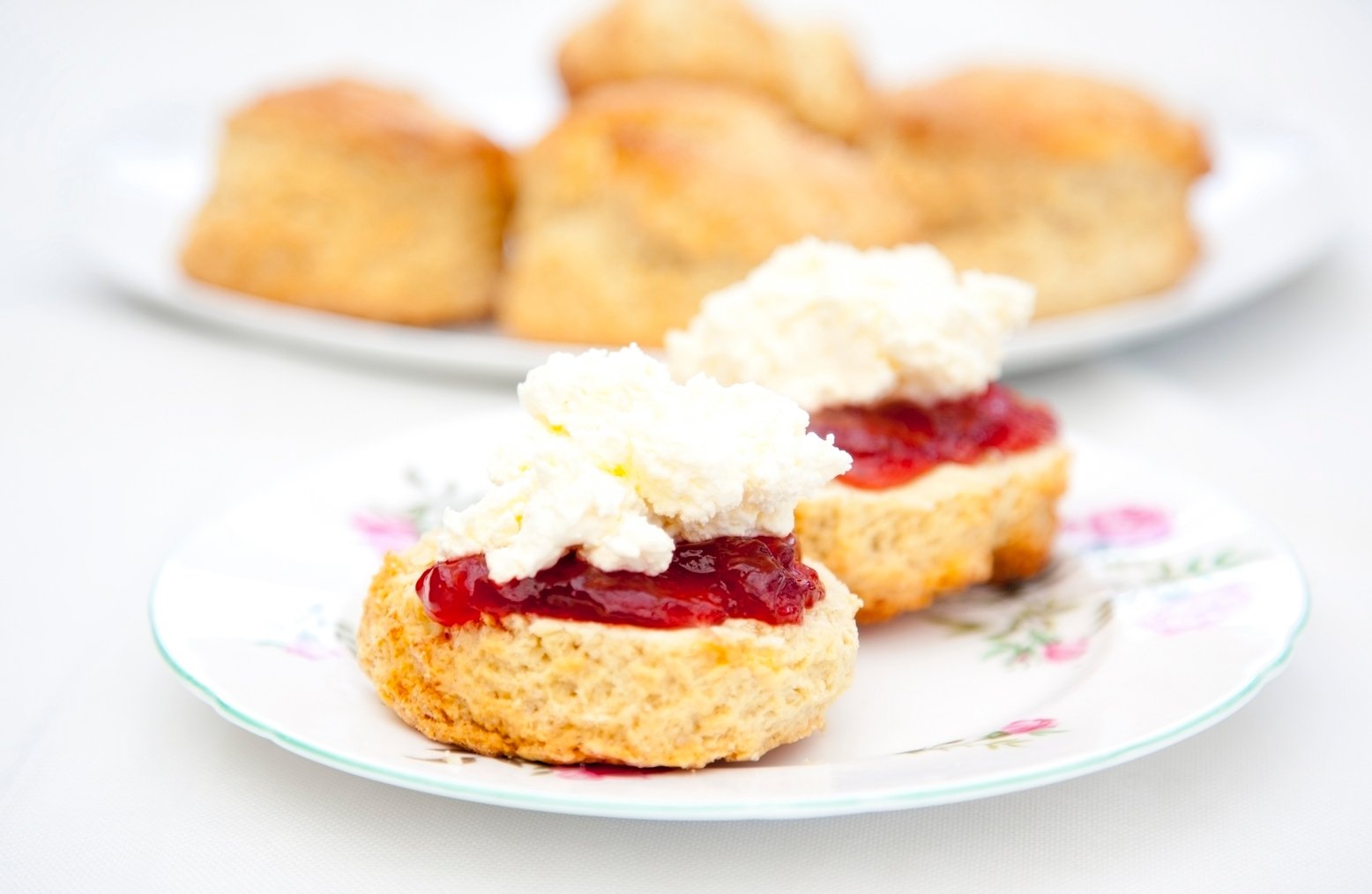 scones with jam and cream